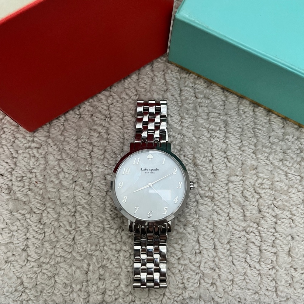 Kate Spade Monterey mother of pearl dial stainless steel watch - Picture 8 of 16